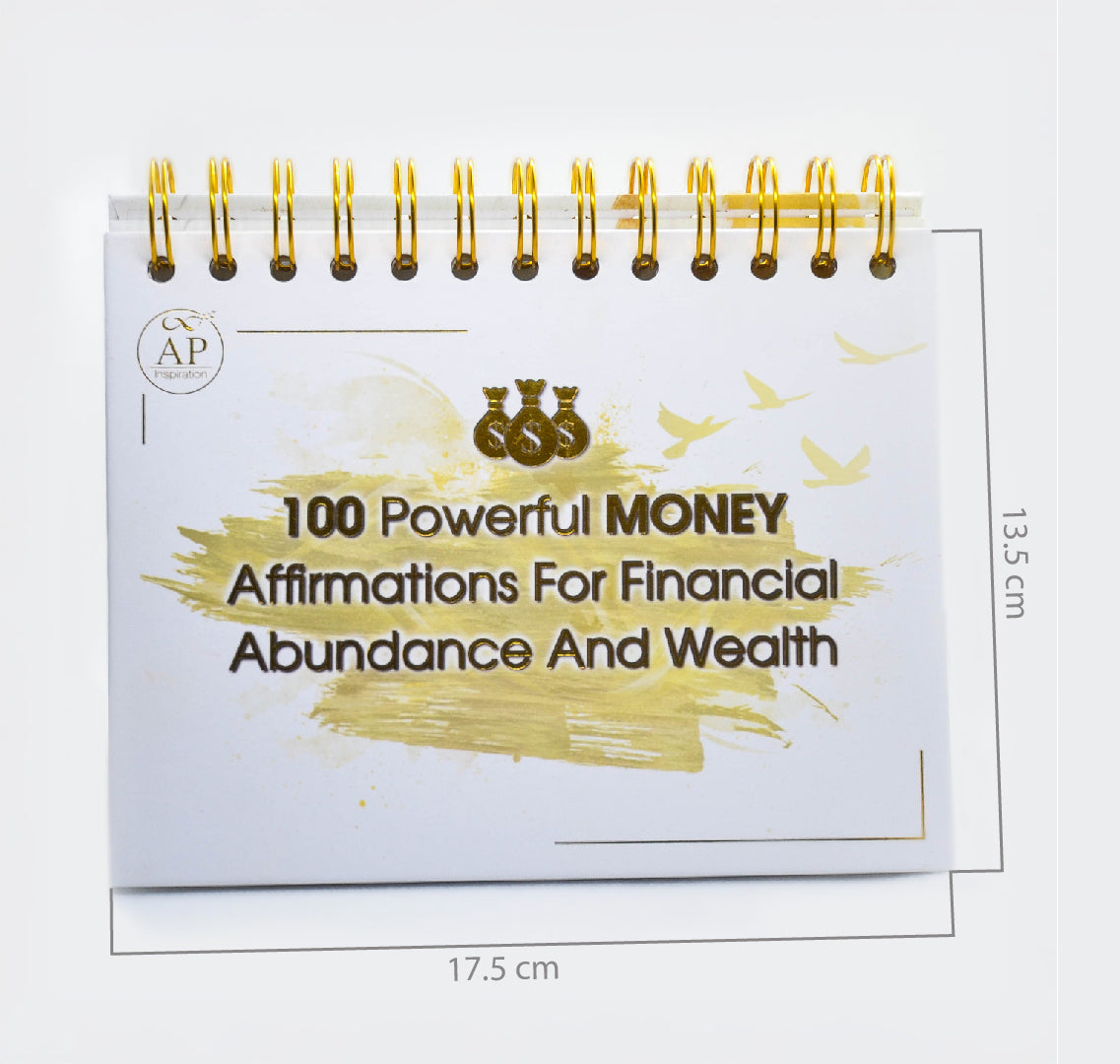 AP Inspiration - Desk Calendar with 100 Powerful Money Affirmations For Financial Abundance And Wealth