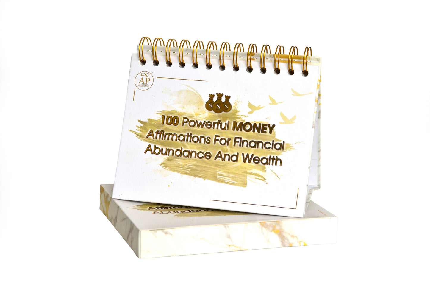 AP Inspiration - Desk Calendar with 100 Powerful Money Affirmations For Financial Abundance And Wealth
