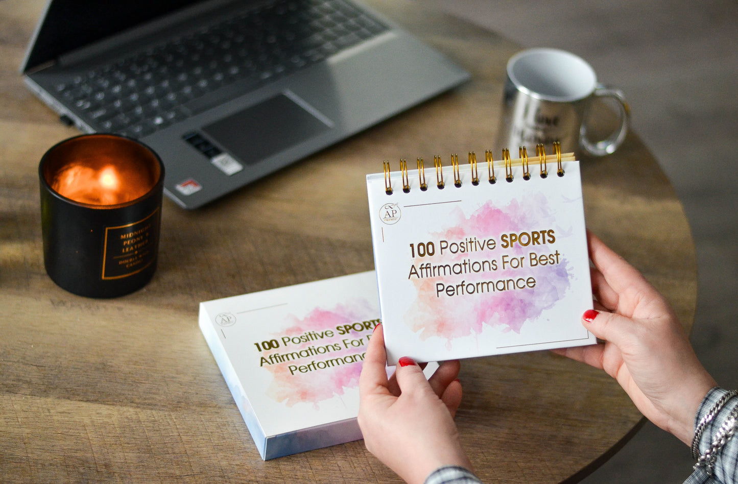 AP Inspiration Luxury Sports Affirmation Desk Calendar with Gift Box ā 100 Daily Motivational Affirmations for Athletes, Coaches & Teams | Peak Performance, Mental Toughness & Winning Mindset