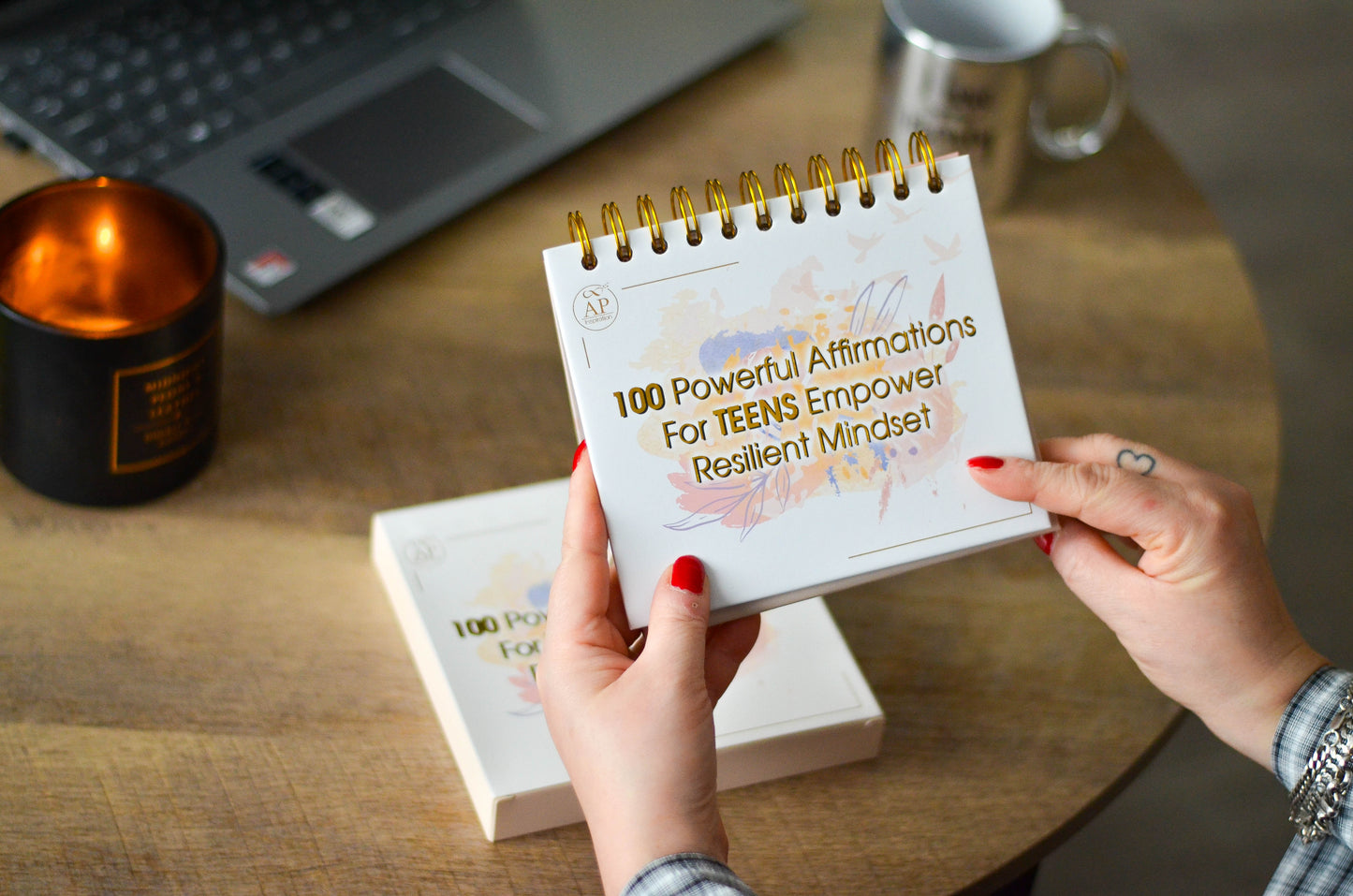 AP Inspiration - Desk Calendar with 100 Powerful Affirmations For Teenagers - Empower Resilient Mindset