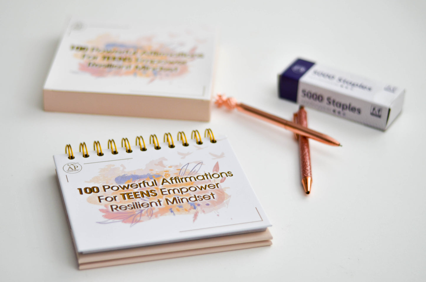 AP Inspiration - Desk Calendar with 100 Powerful Affirmations For Teenagers - Empower Resilient Mindset